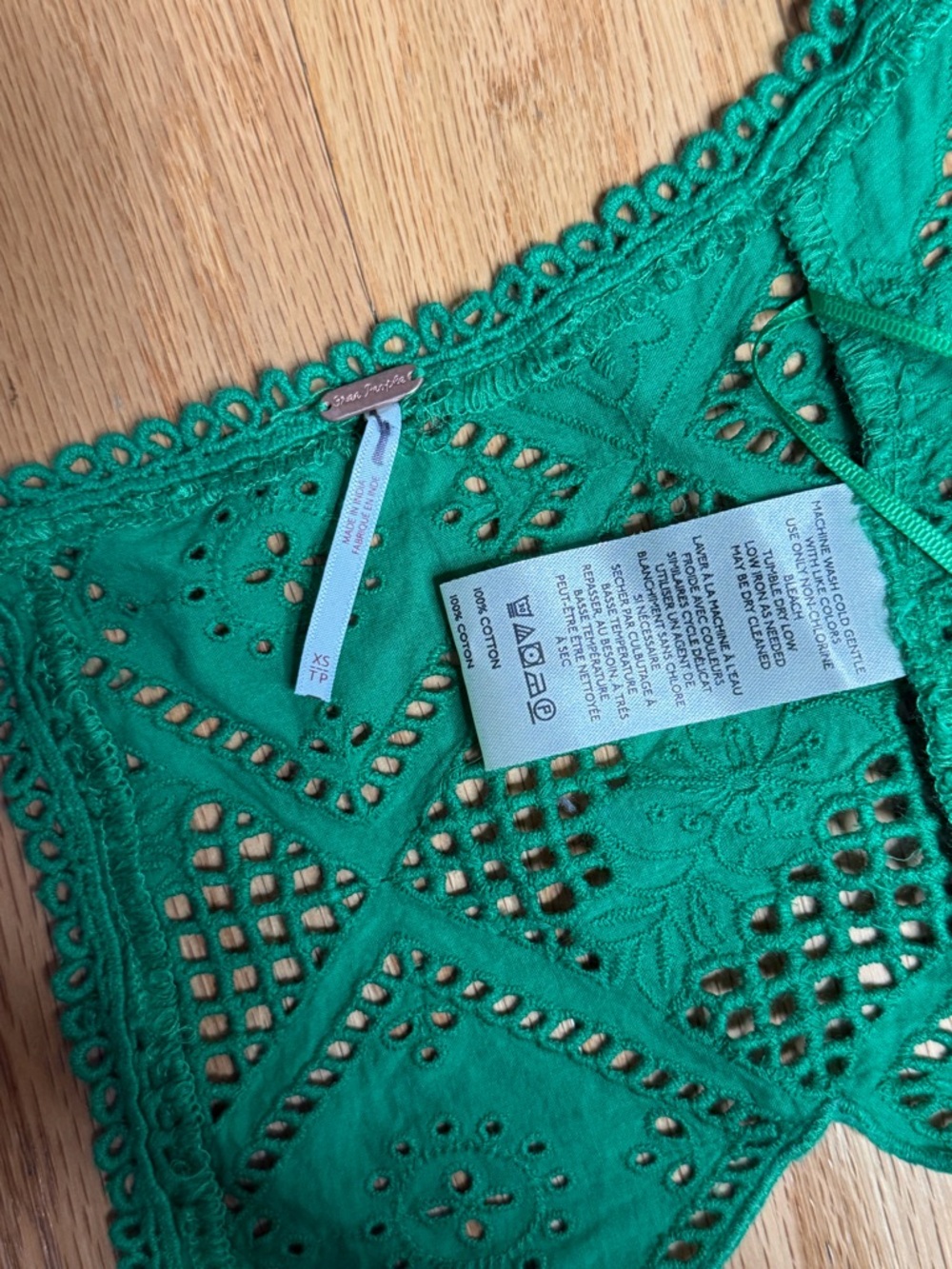 Free People Free People Hankie Halter
Top, Green, size XS NWOT - Picture 4 of 4